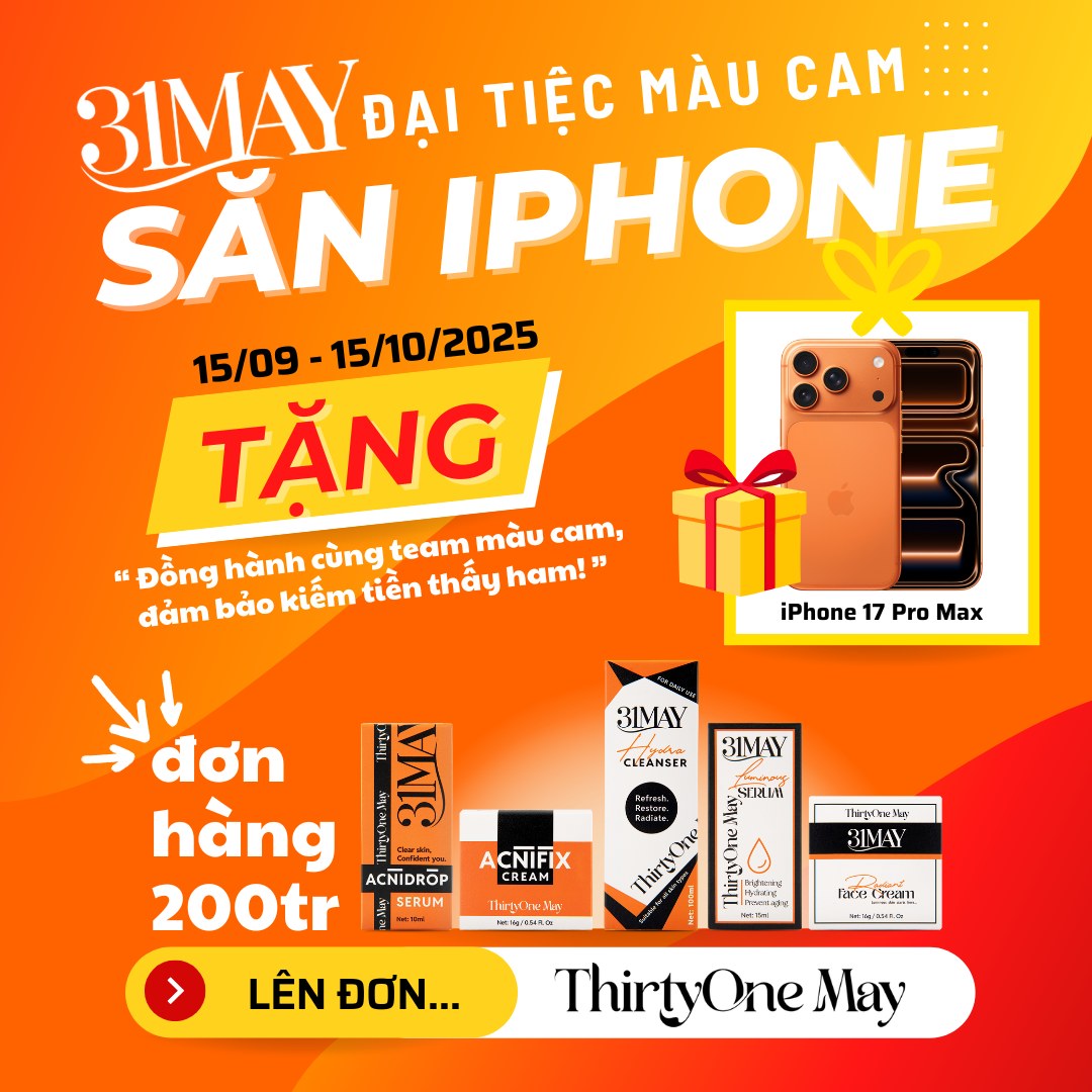 ĐẠI TIỆC MÀU CAM: 31MAY x iPhone 17 Pro Max