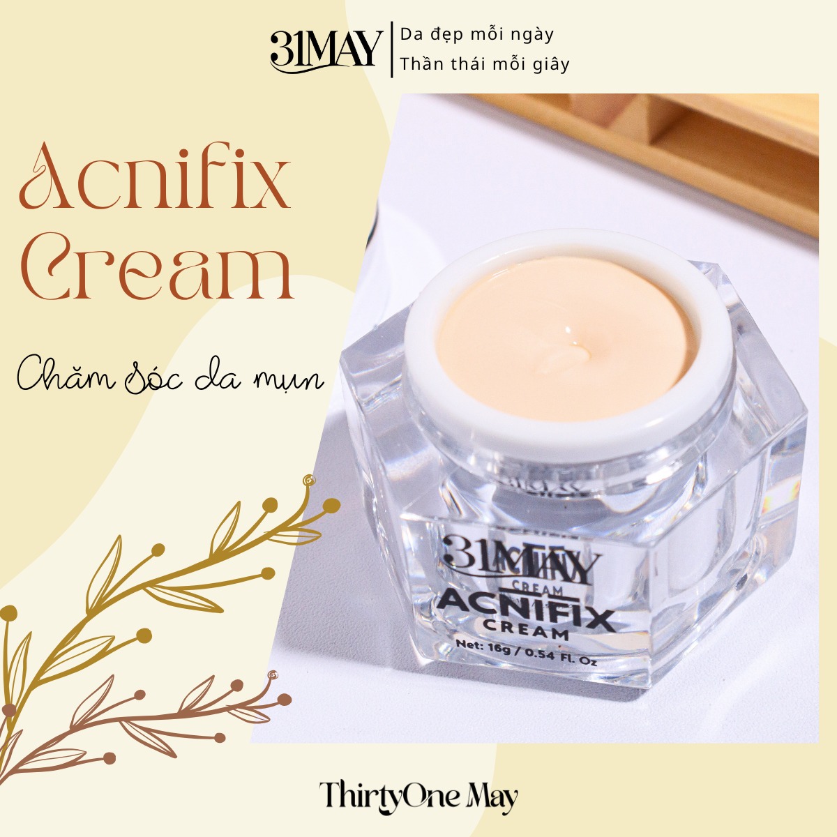 Kem Face Acnifix ThirtyOne May – “Phô mai” dịu nhẹ cho làn da mụn!